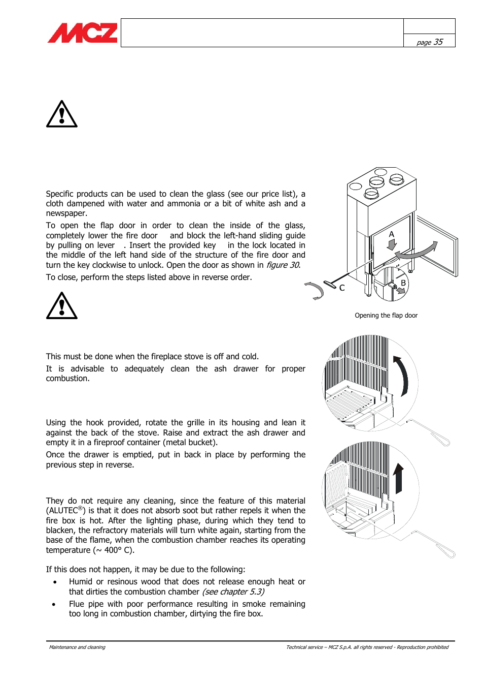 Maintenance and cleaning | MCZ AirSystem 70 DX User Manual | Page 35 / 37