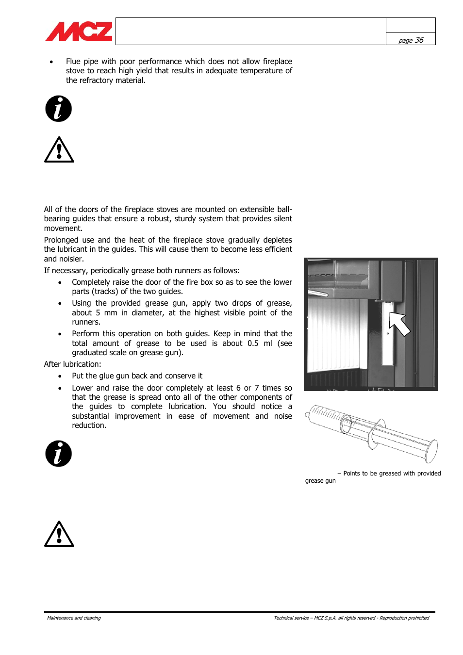 Maintenance of kit vf (if installed) | MCZ AirSystem 70 DX User Manual | Page 36 / 37