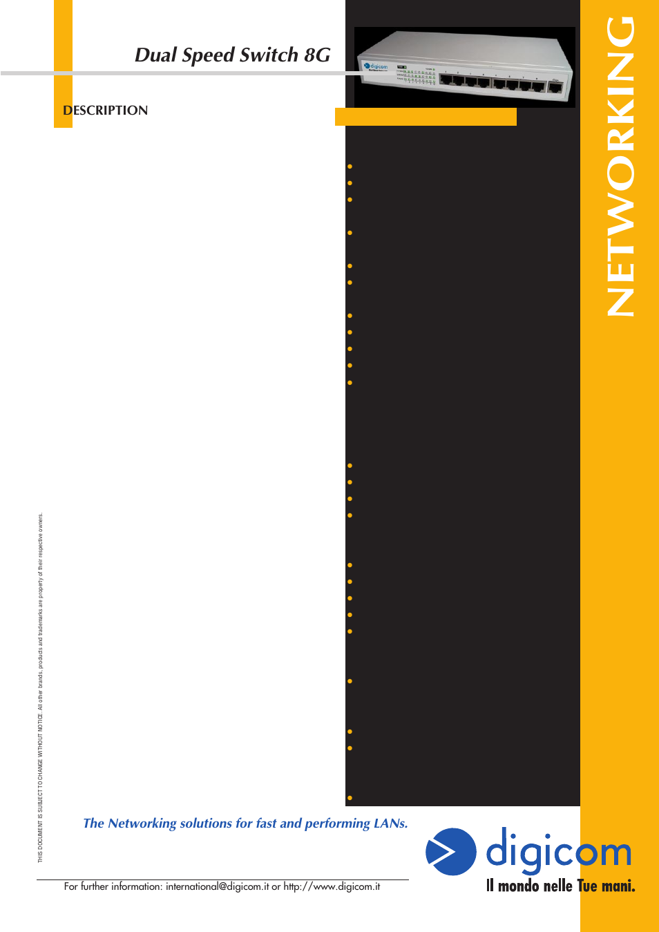 Digicom 8E4095 User Manual | 1 page