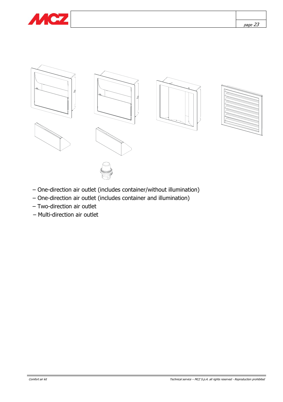 Bc d a | MCZ Forma PURO 115 User Manual | Page 23 / 40