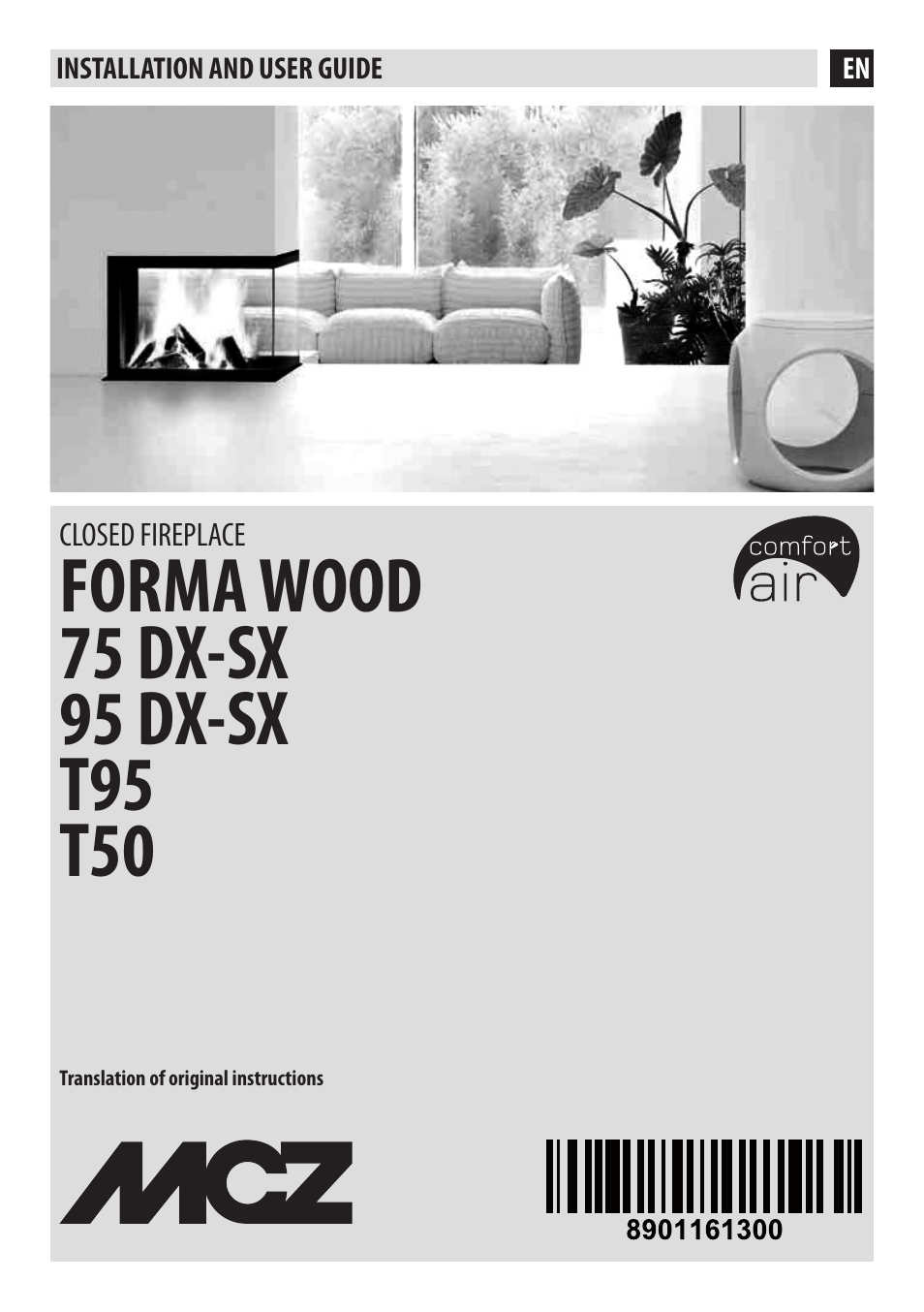 MCZ Forma Wood 75 Dx User Manual | 36 pages