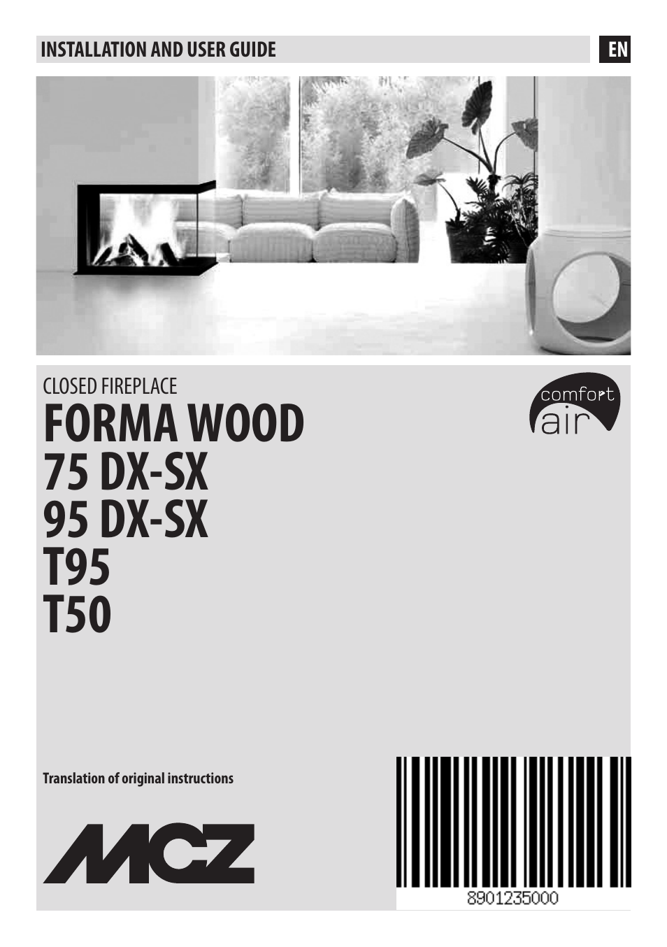 MCZ Forma Wood 75 Dx - mod.2012 User Manual | 40 pages