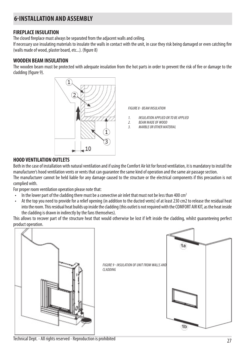 Installation and assembly | MCZ Forma Wood 75 Dx - mod.2012 User Manual | Page 29 / 40