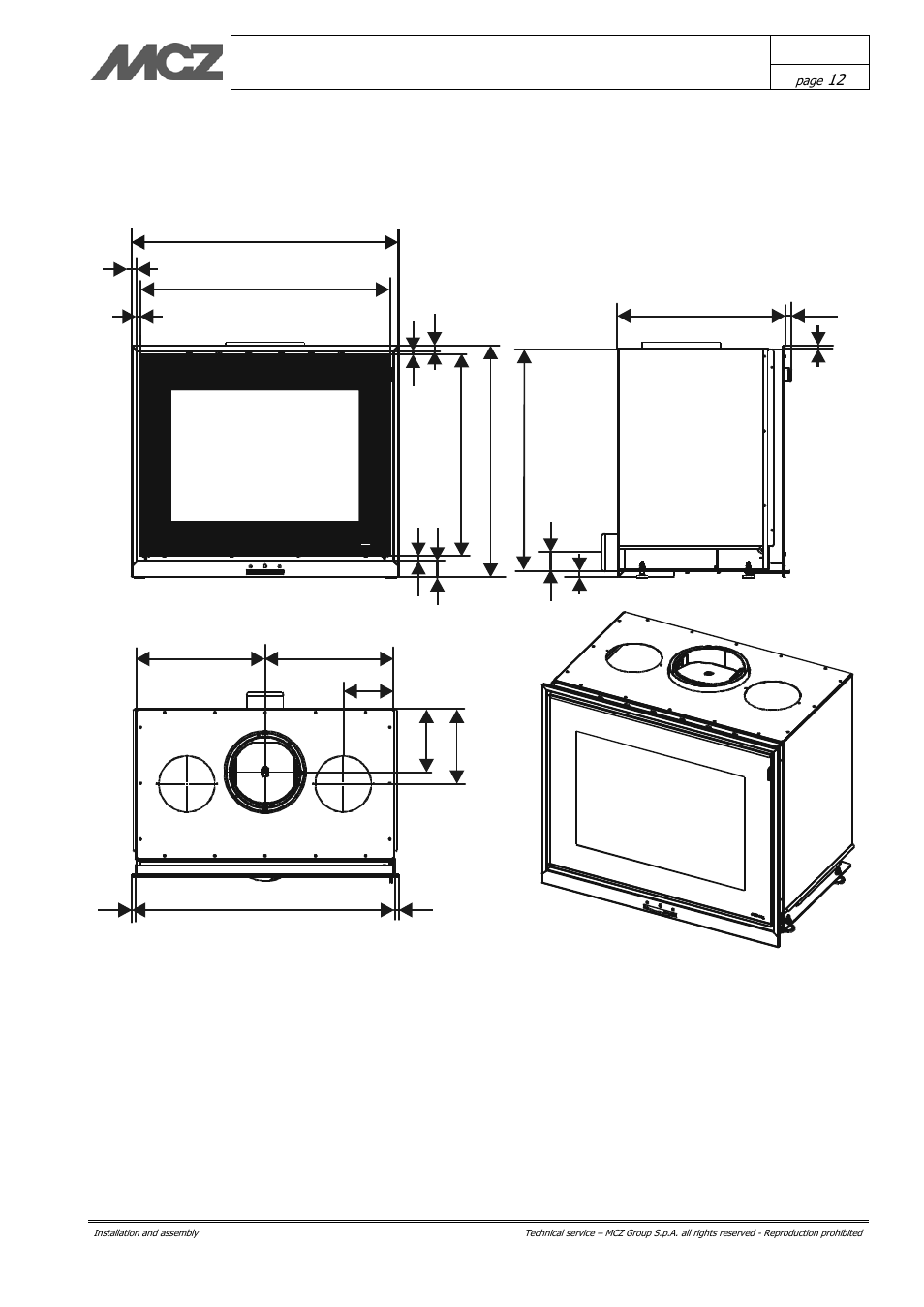 MCZ Vivo 70 Wood User Manual | Page 12 / 42