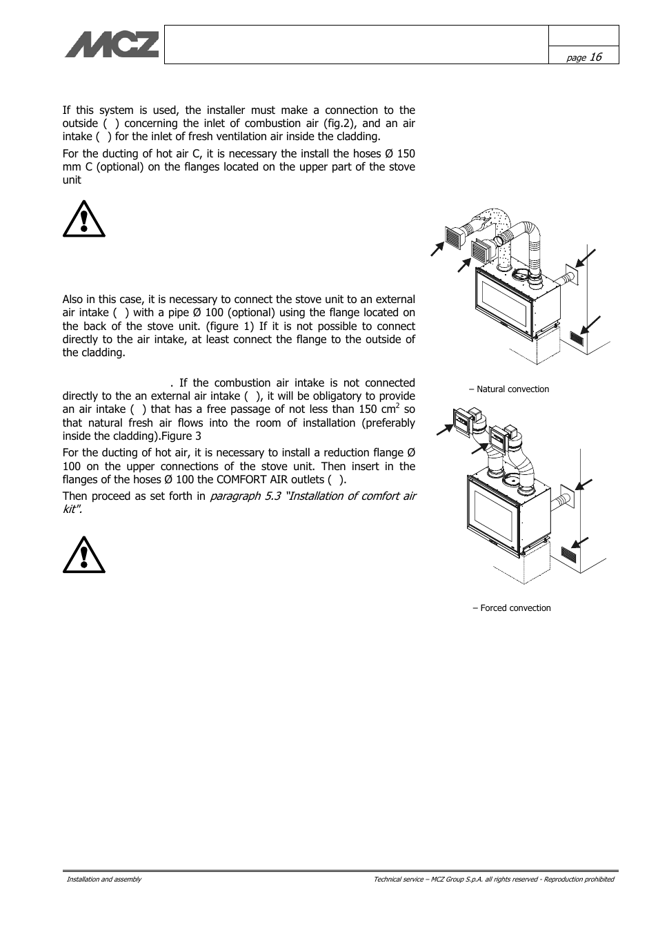 Ba c c, Ab c c | MCZ Vivo 70 Wood User Manual | Page 16 / 42