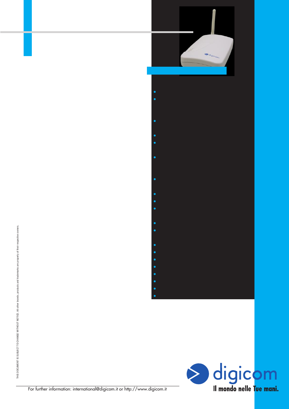 Digicom Wave Gate Network Adapter User Manual | 1 page