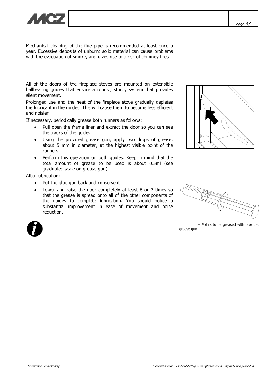 MCZ Hydrotherm 70 User Manual | Page 43 / 45
