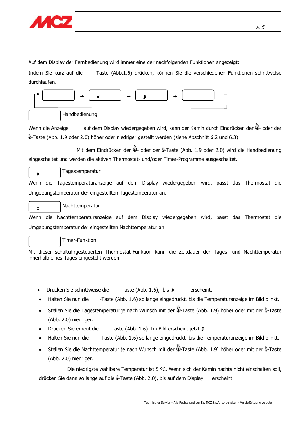 MCZ Forma GAS 115 User Manual | Page 17 / 44