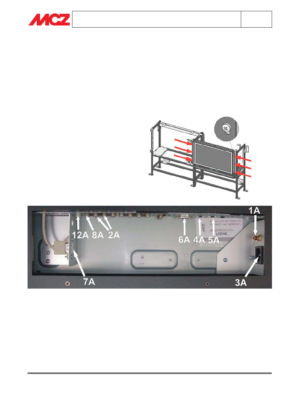 MCZ Scenario Forma 95 GAS Left User Manual | Page 10 / 21