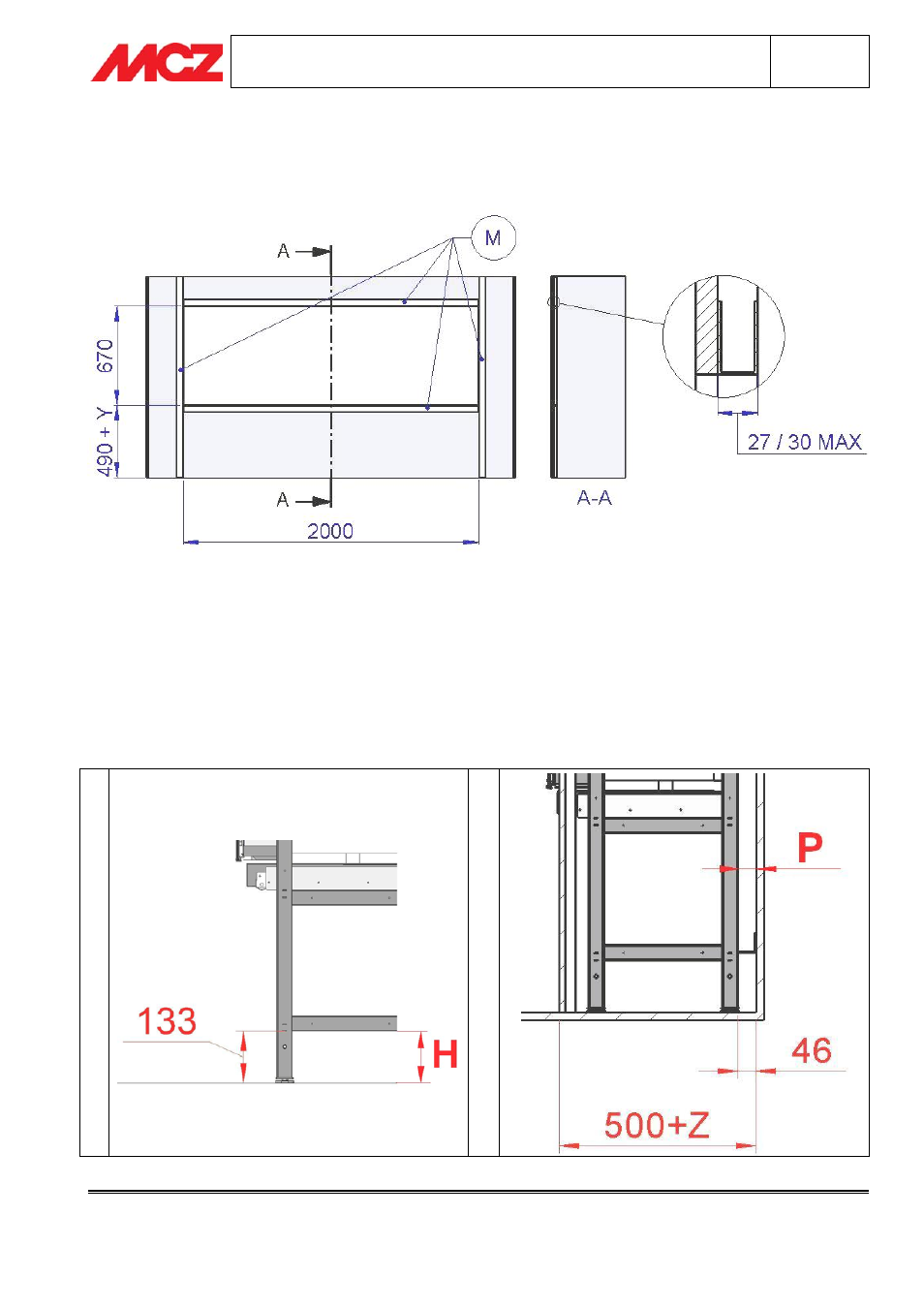 MCZ Scenario Forma 95 GAS Left User Manual | Page 17 / 21