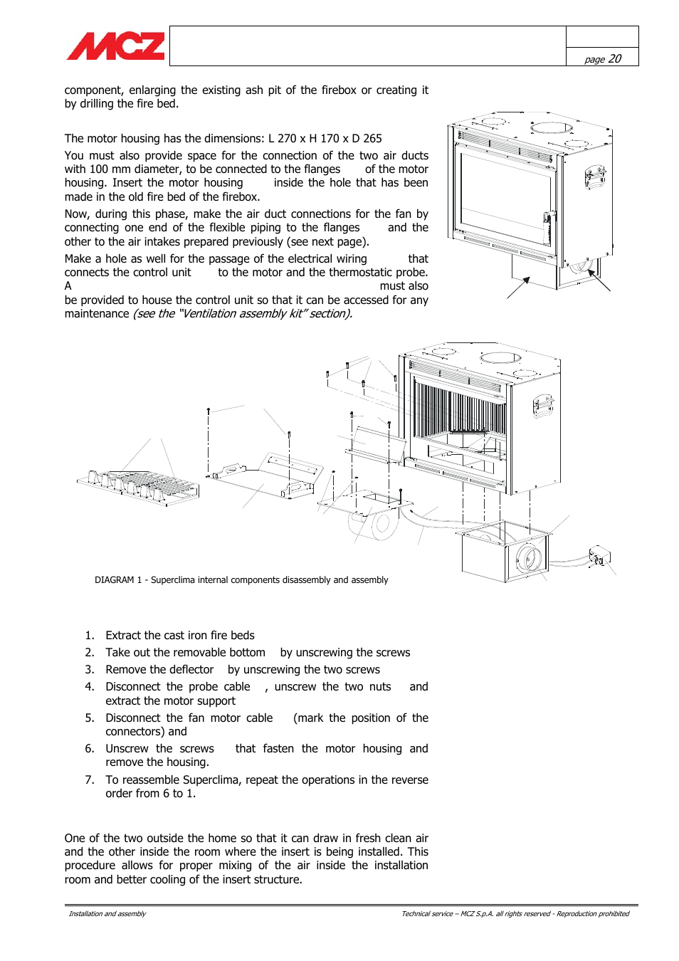 MCZ Boxsystem 75 FR User Manual | Page 20 / 37