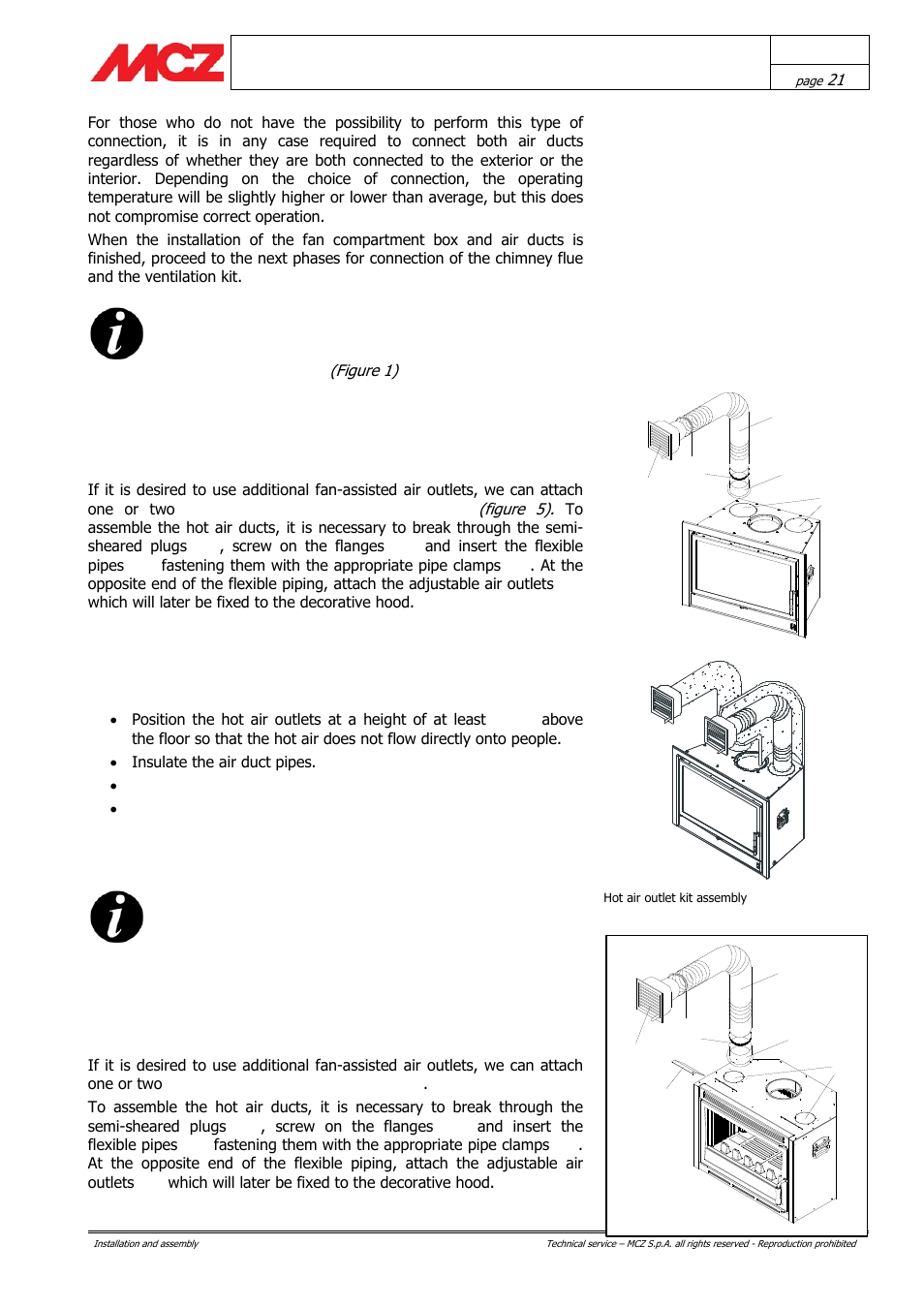Ab c d e | MCZ Boxsystem 75 FR User Manual | Page 21 / 37