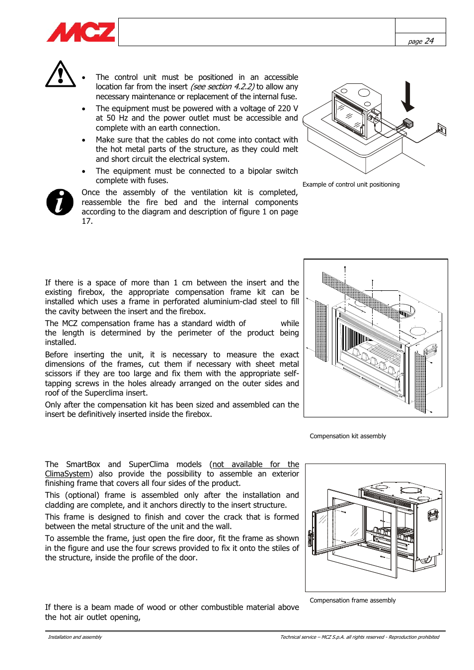 MCZ Boxsystem 75 FR User Manual | Page 24 / 37