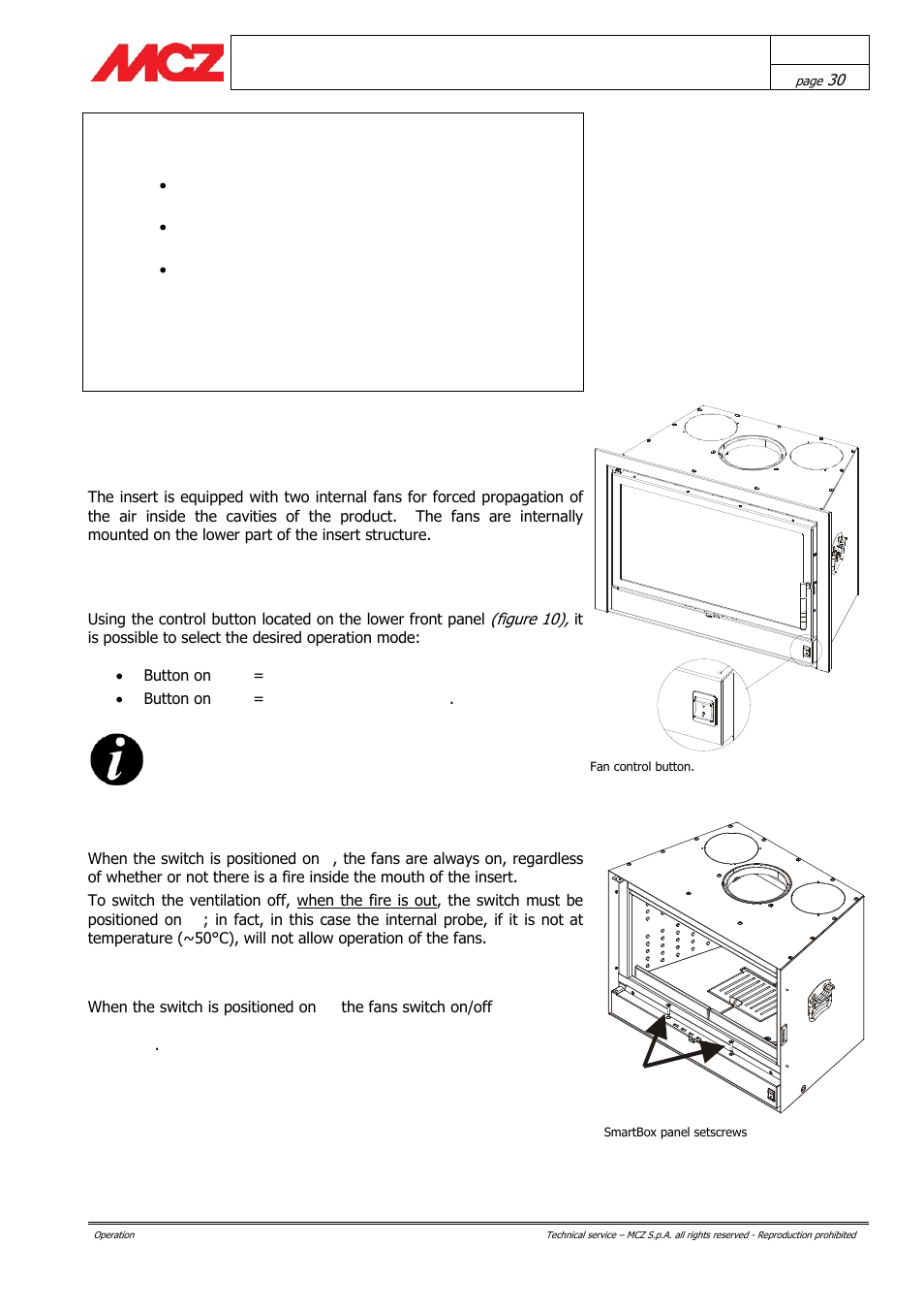 MCZ Boxsystem 75 FR User Manual | Page 30 / 37