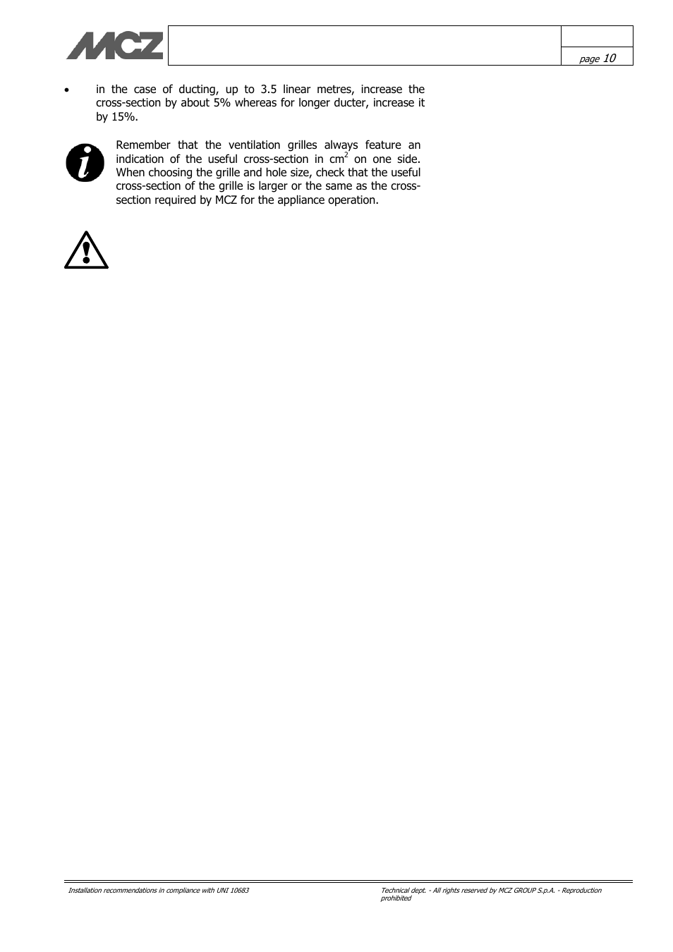 MCZ Kasai User Manual | Page 10 / 30