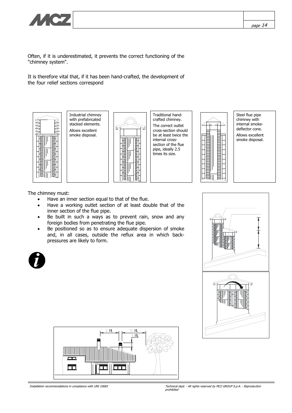 Chimney | MCZ Kasai User Manual | Page 14 / 30