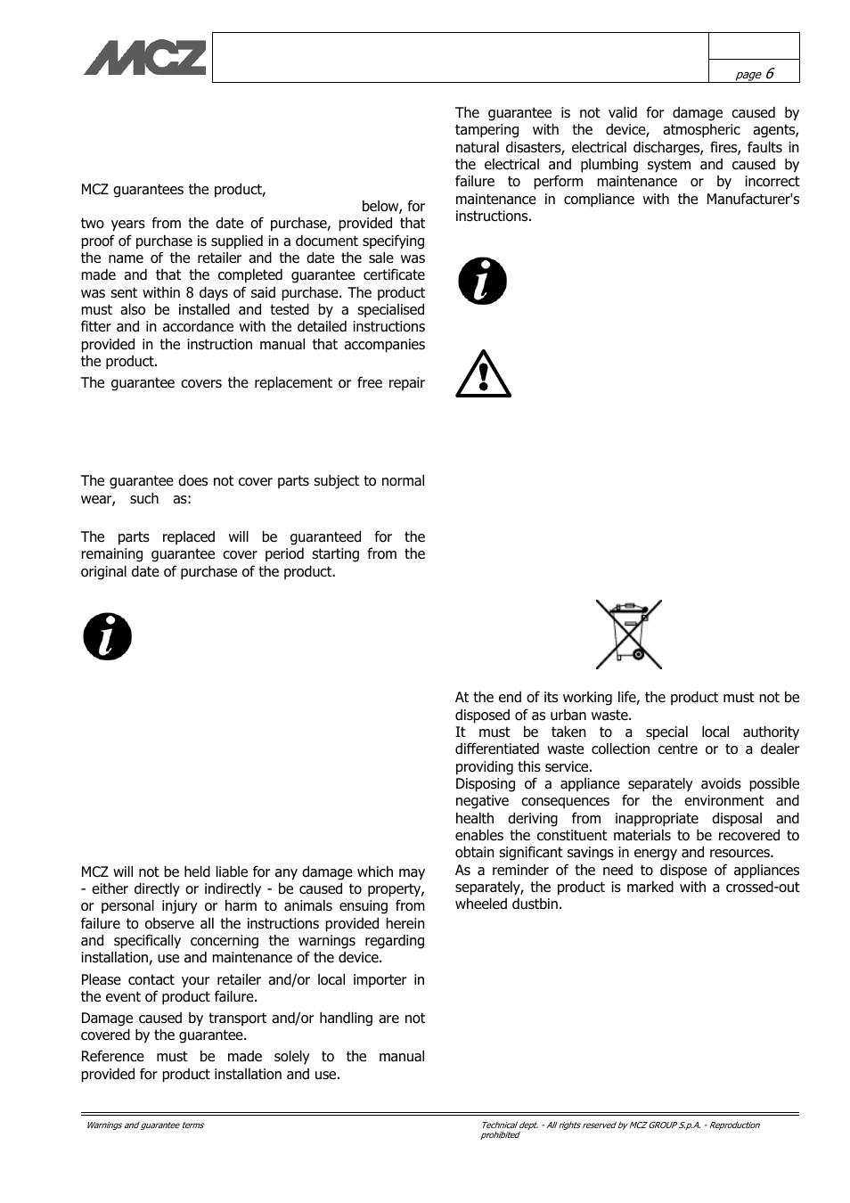 MCZ Kasai User Manual | Page 6 / 30