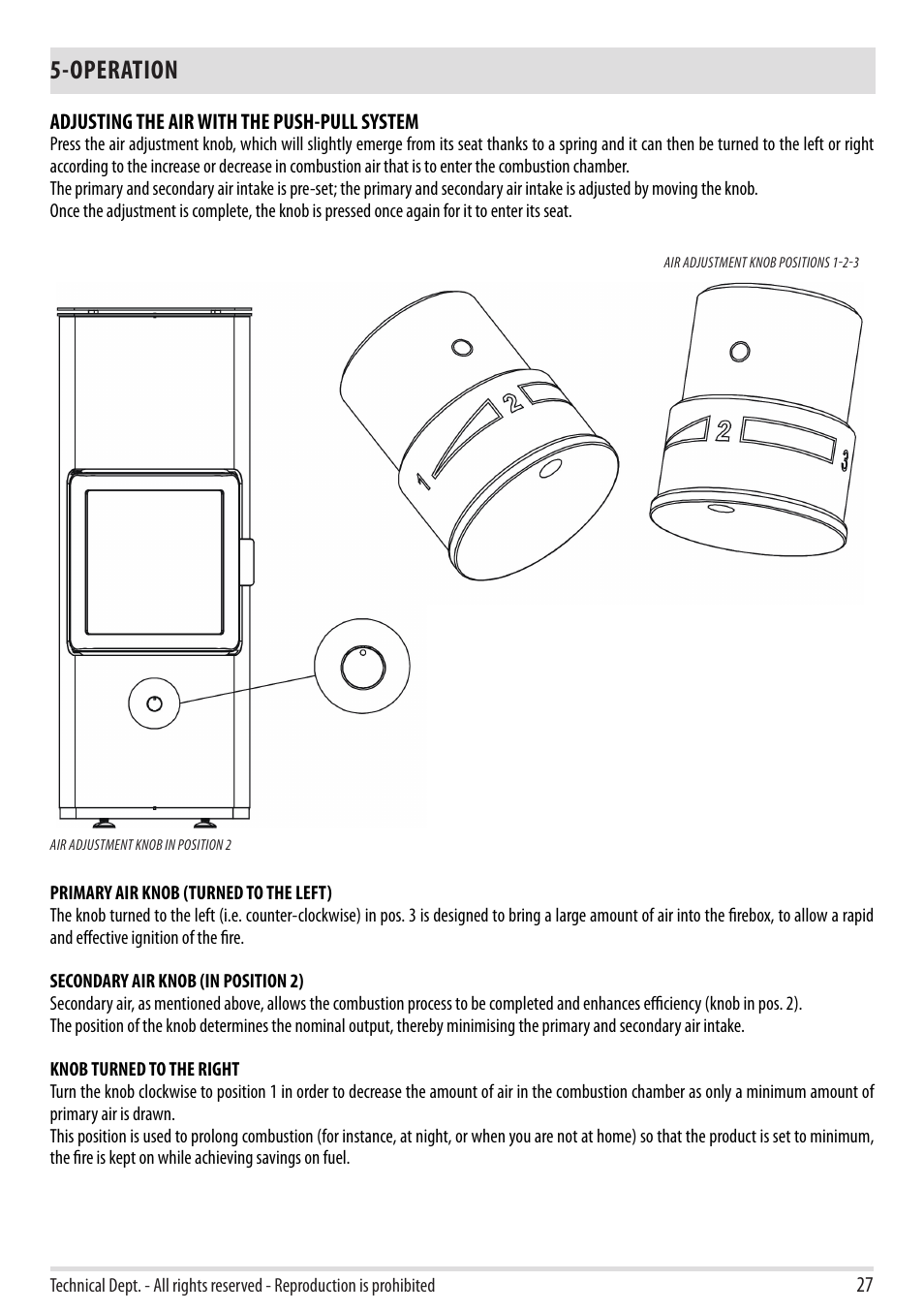 Operation | MCZ Stripe Overnight User Manual | Page 29 / 36