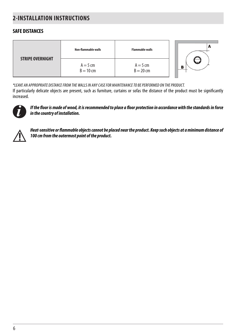 Installation instructions | MCZ Stripe Overnight User Manual | Page 8 / 36