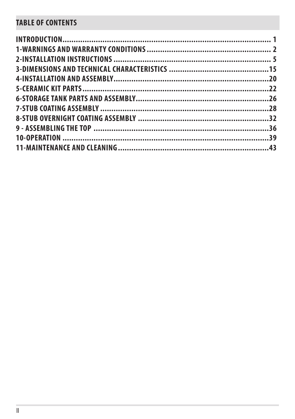 MCZ Stub User Manual | Page 2 / 48