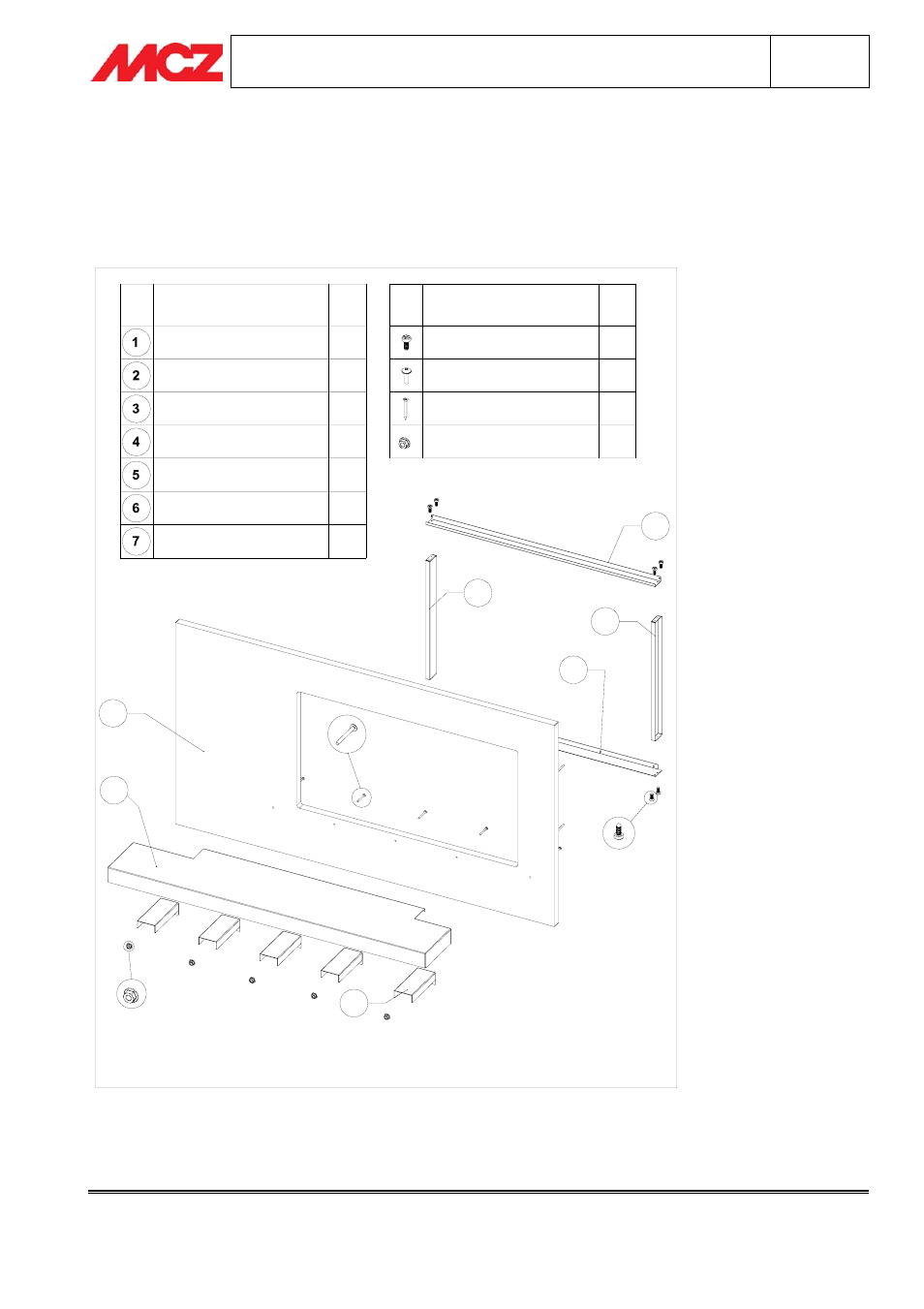 Assembly of gauguin cladding, Components of gauguin cladding forma puro95 | MCZ Gaugin User Manual | Page 6 / 17