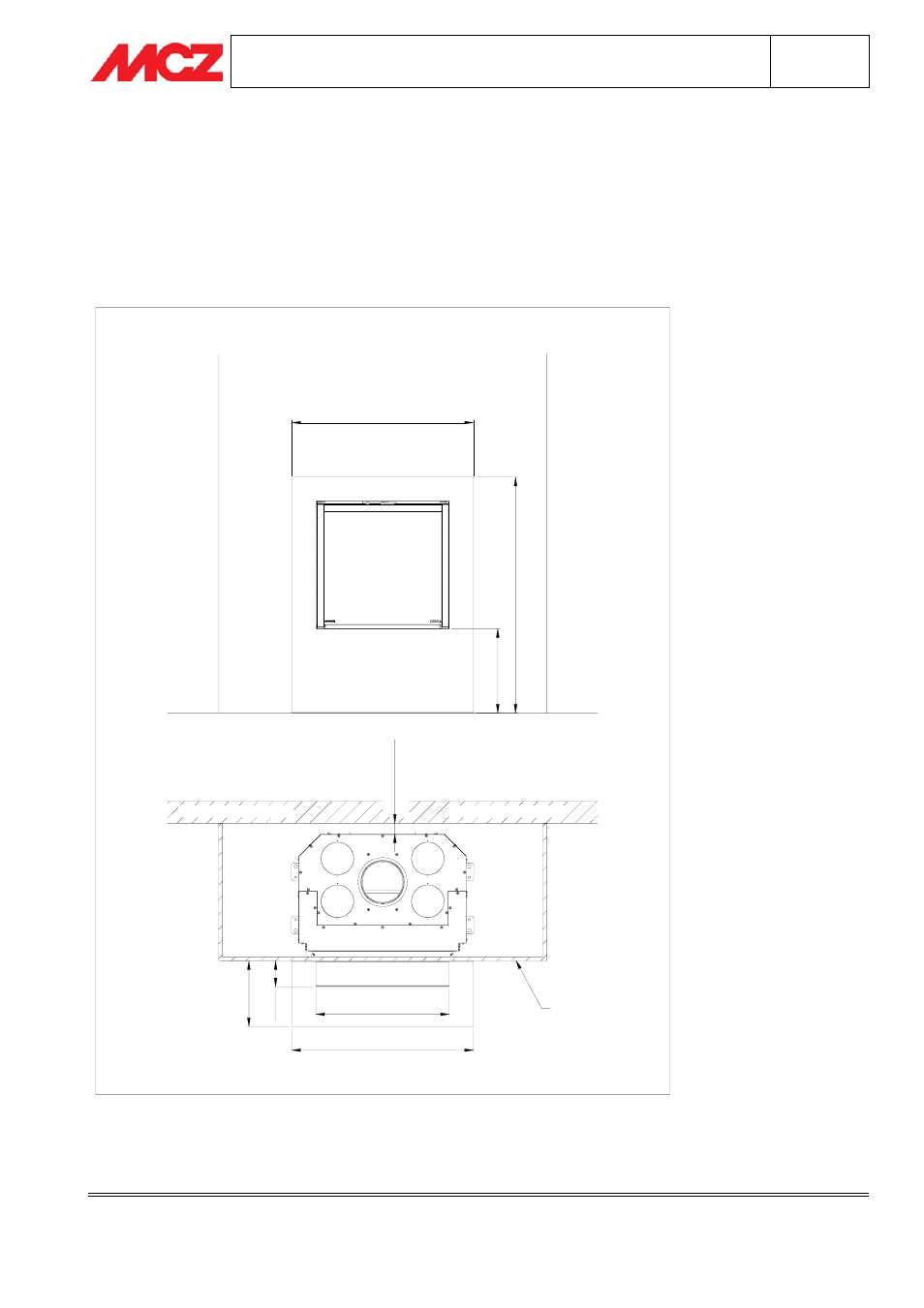 Goya cladding with forma puro65 fireplace stove | MCZ Goya User Manual | Page 5 / 13