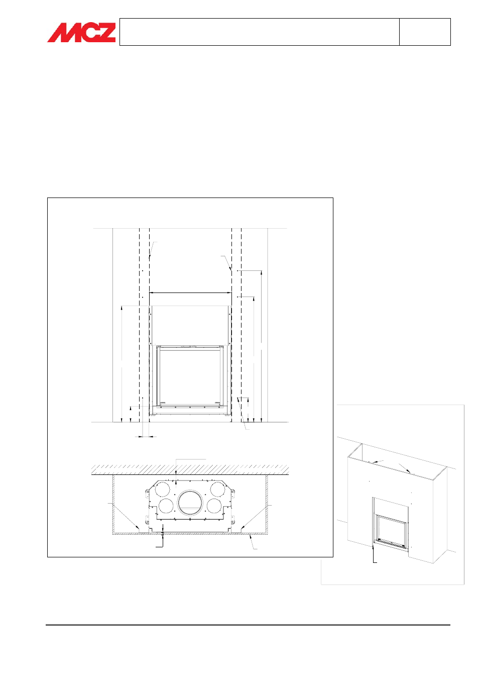 Phase 2 – preparation of counter-wall, Installation and use manual chapter 3 picasso | MCZ Picasso User Manual | Page 8 / 16