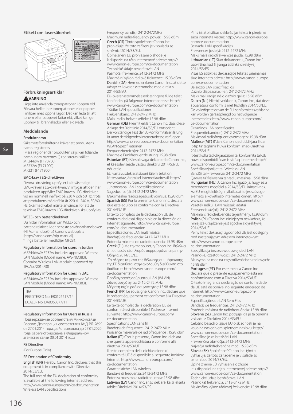 Canon i-SENSYS MF244dw User Manual | Page 136 / 308