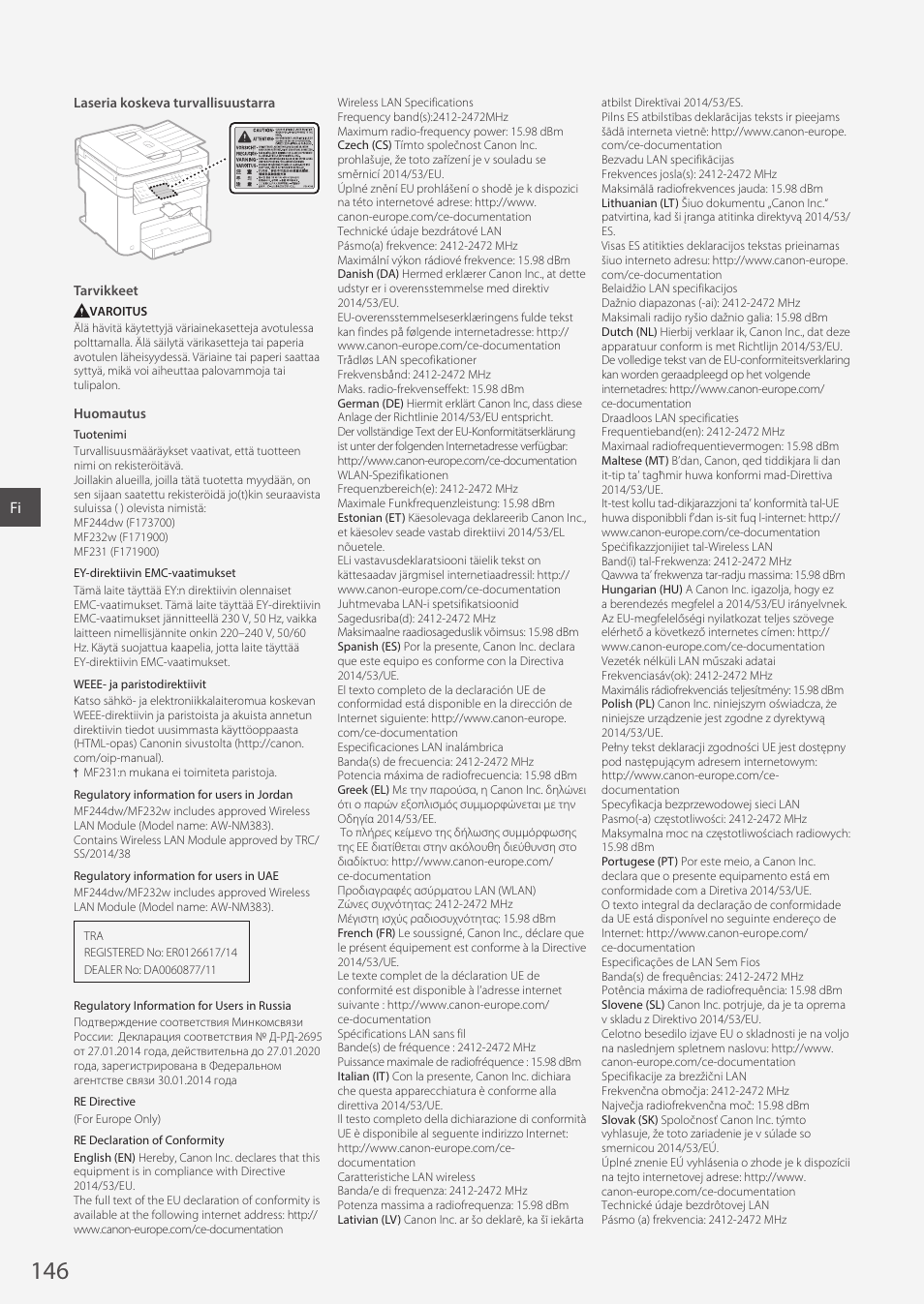 Canon i-SENSYS MF244dw User Manual | Page 146 / 308