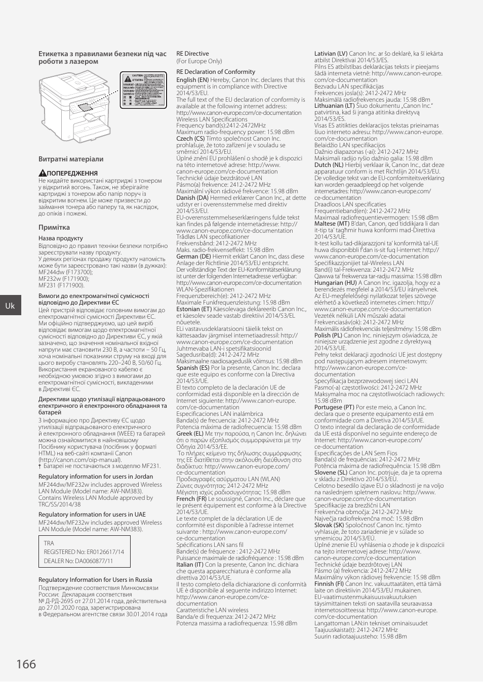 Canon i-SENSYS MF244dw User Manual | Page 166 / 308