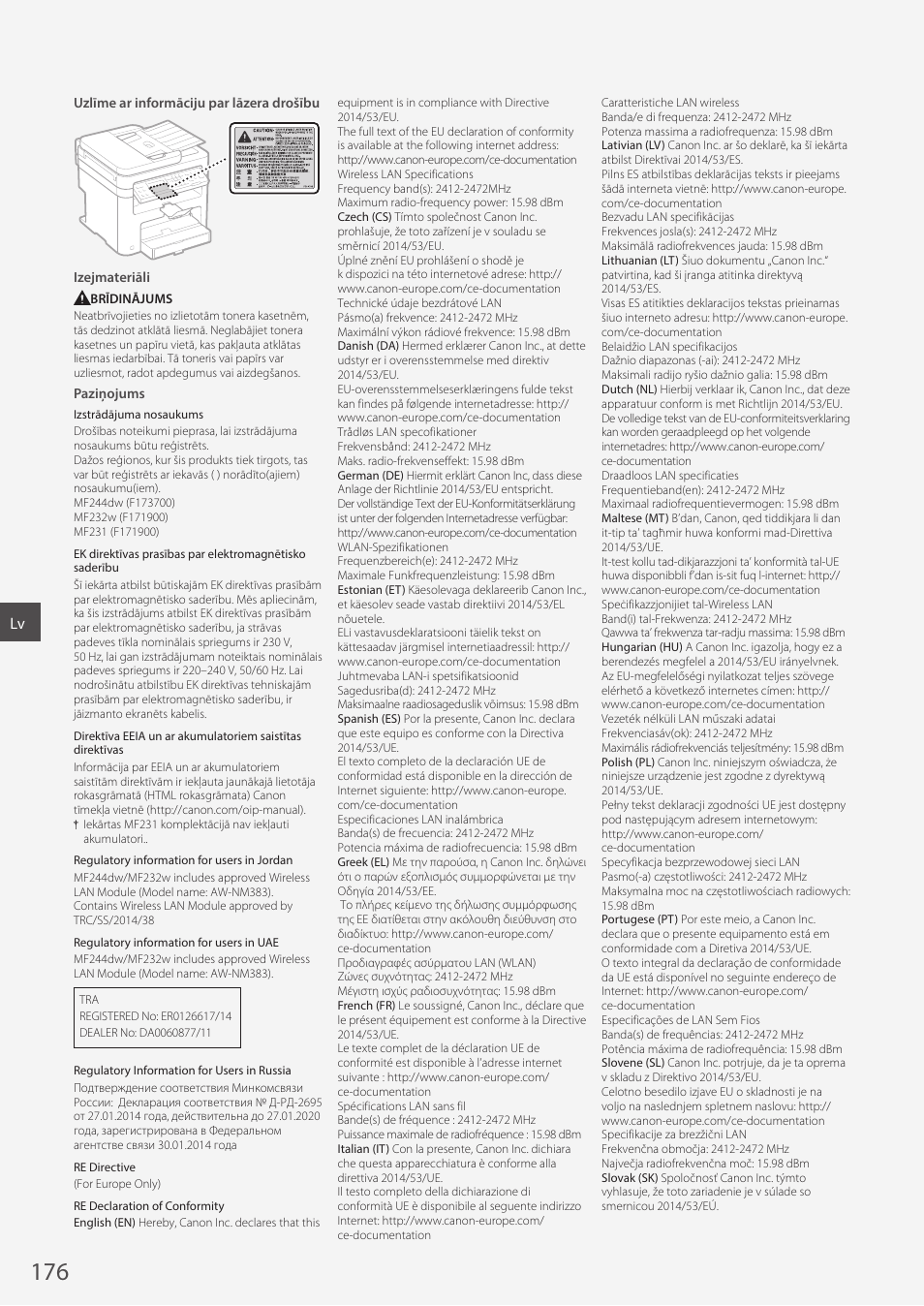 Canon i-SENSYS MF244dw User Manual | Page 176 / 308