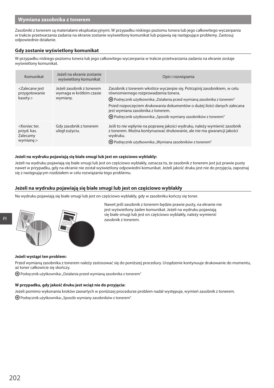 Wymiana zasobnika z tonerem | Canon i-SENSYS MF244dw User Manual | Page 202 / 308