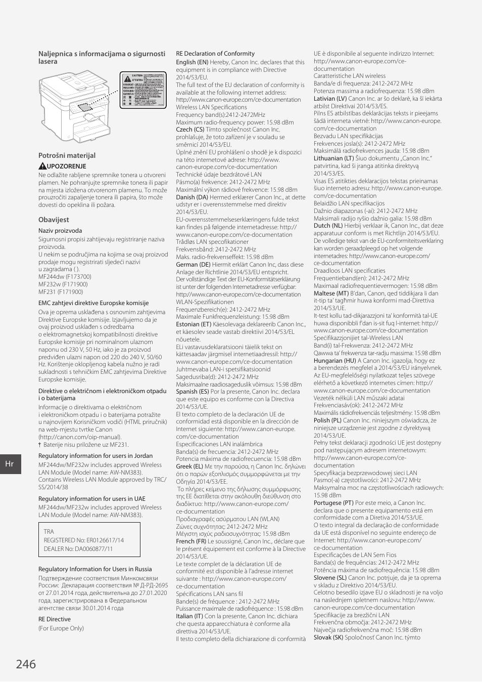 Canon i-SENSYS MF244dw User Manual | Page 246 / 308