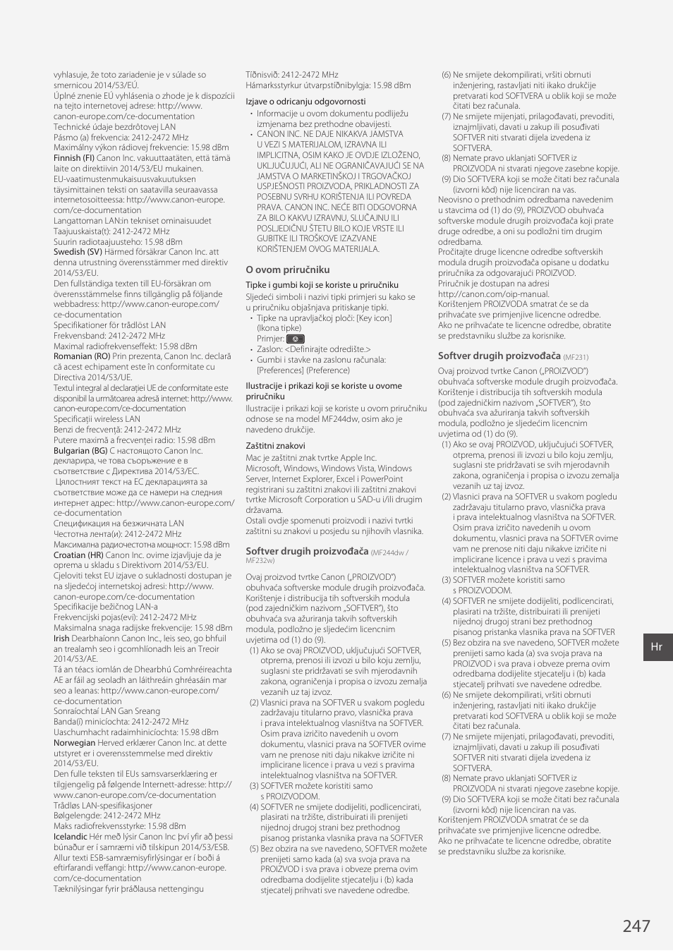 Canon i-SENSYS MF244dw User Manual | Page 247 / 308