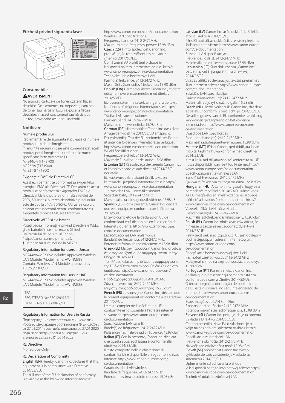 Canon i-SENSYS MF244dw User Manual | Page 266 / 308