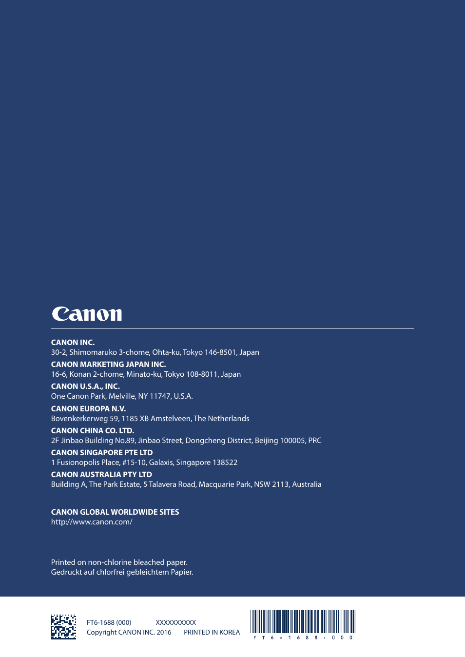 Canon i-SENSYS MF244dw User Manual | Page 308 / 308