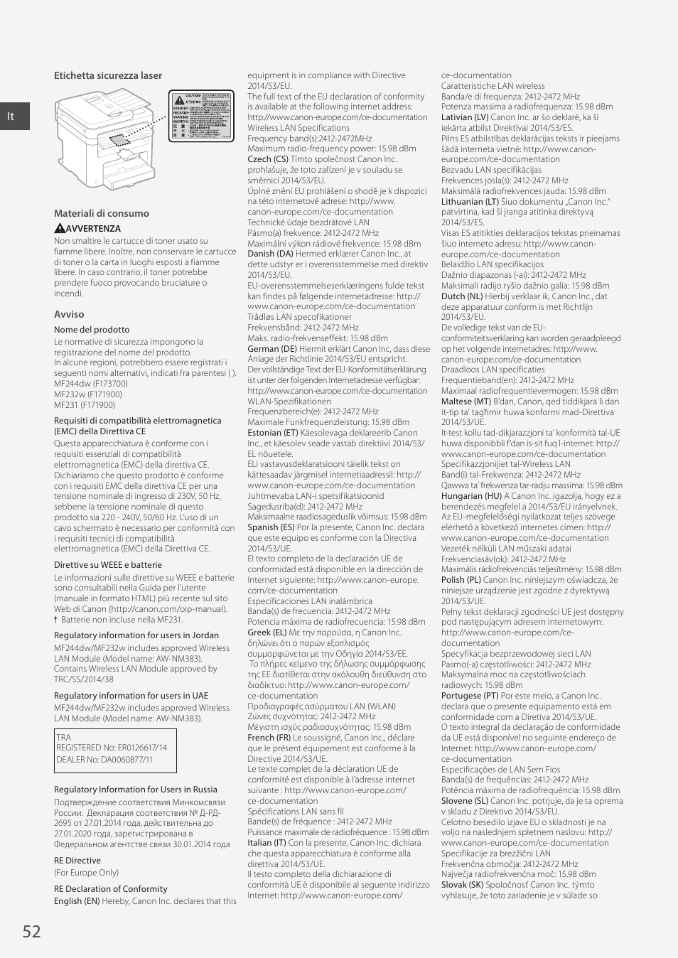 Canon i-SENSYS MF244dw User Manual | Page 52 / 308