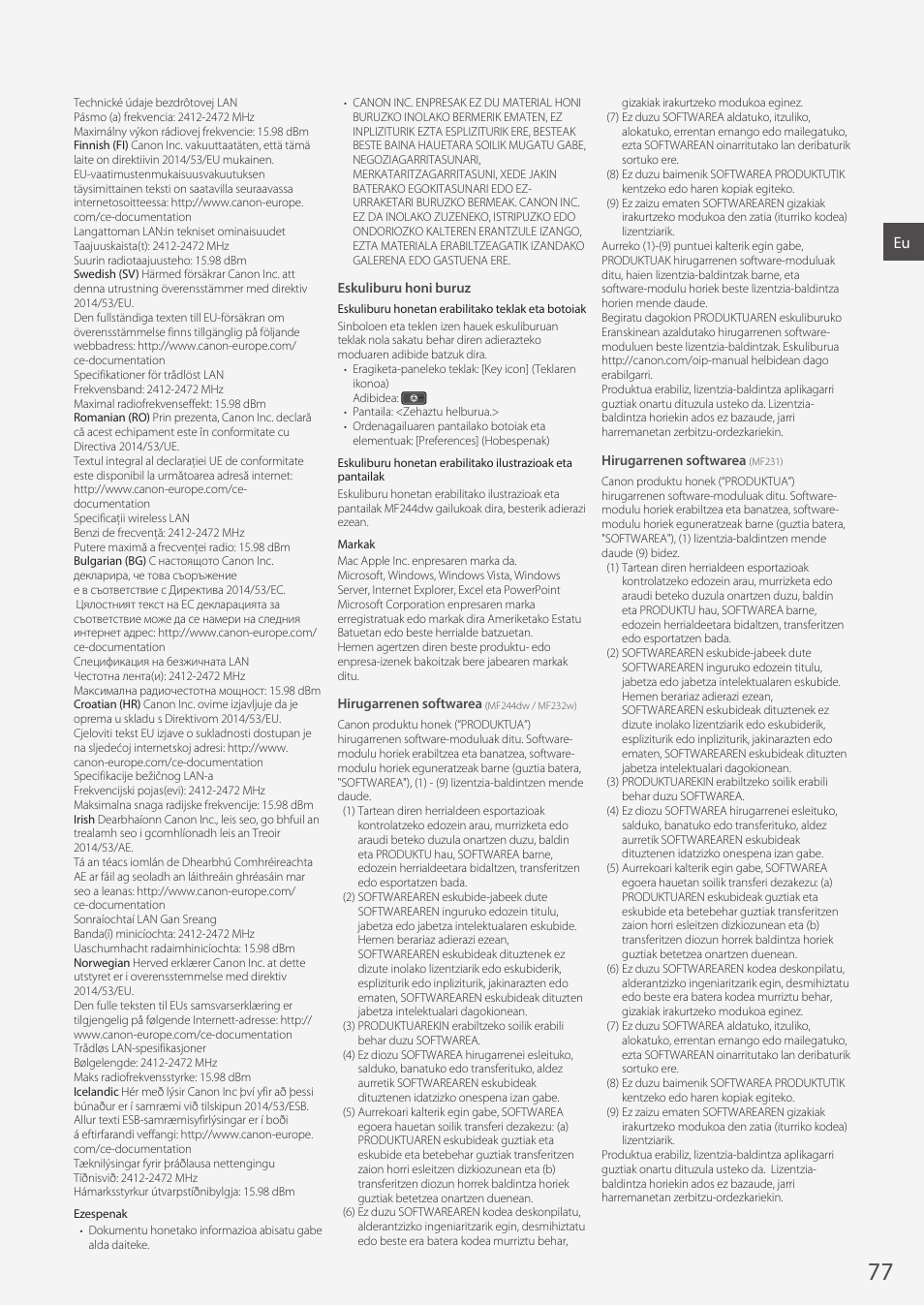 Canon i-SENSYS MF244dw User Manual | Page 77 / 308