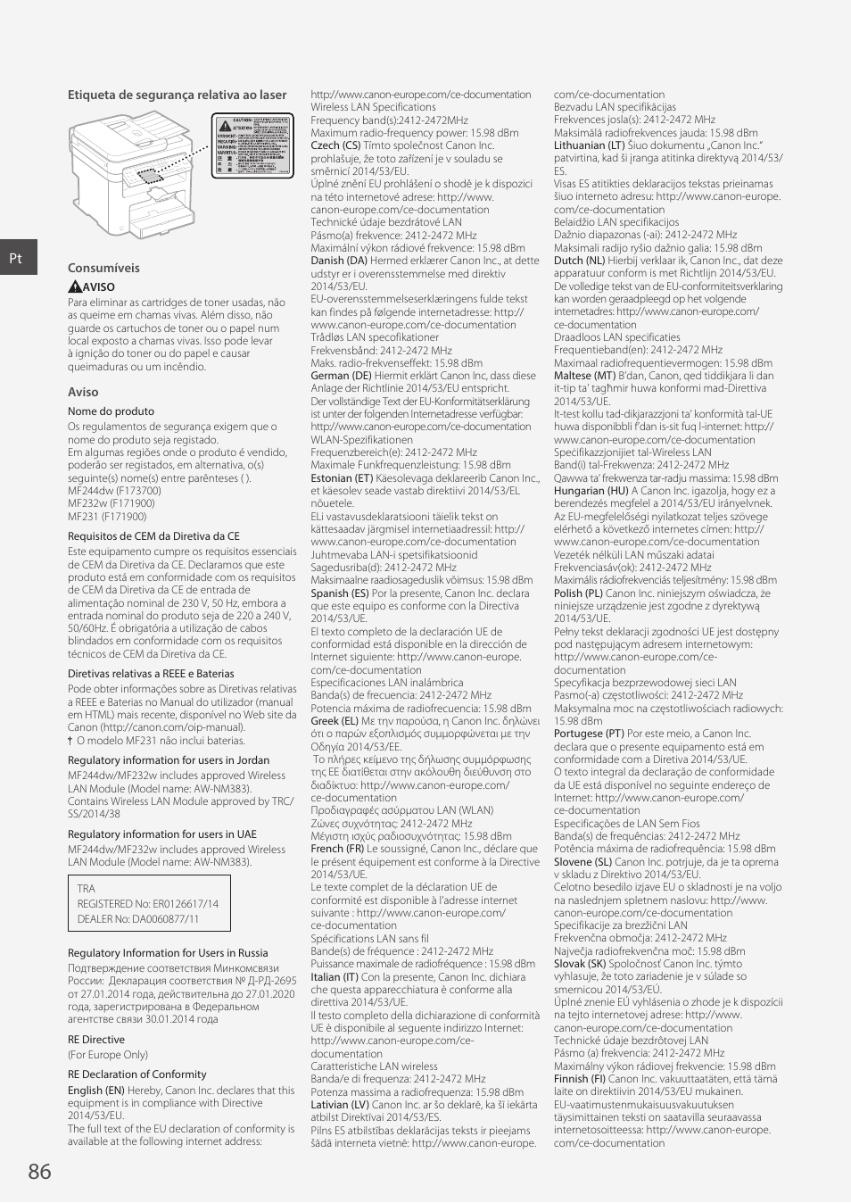 Canon i-SENSYS MF244dw User Manual | Page 86 / 308