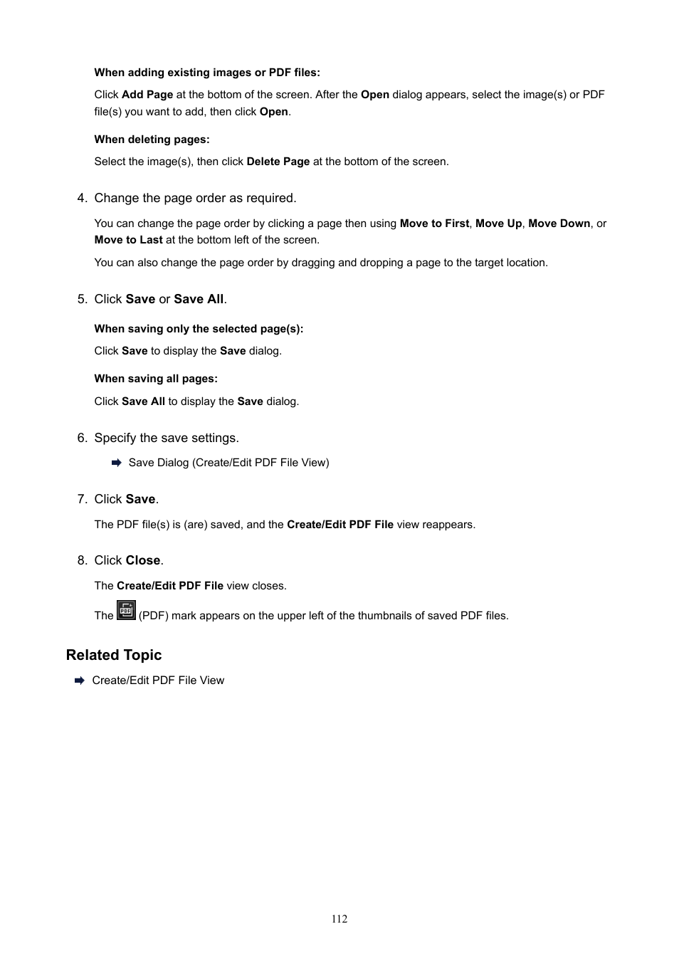 Related topic | Canon PIXMA E474 User Manual | Page 112 / 115