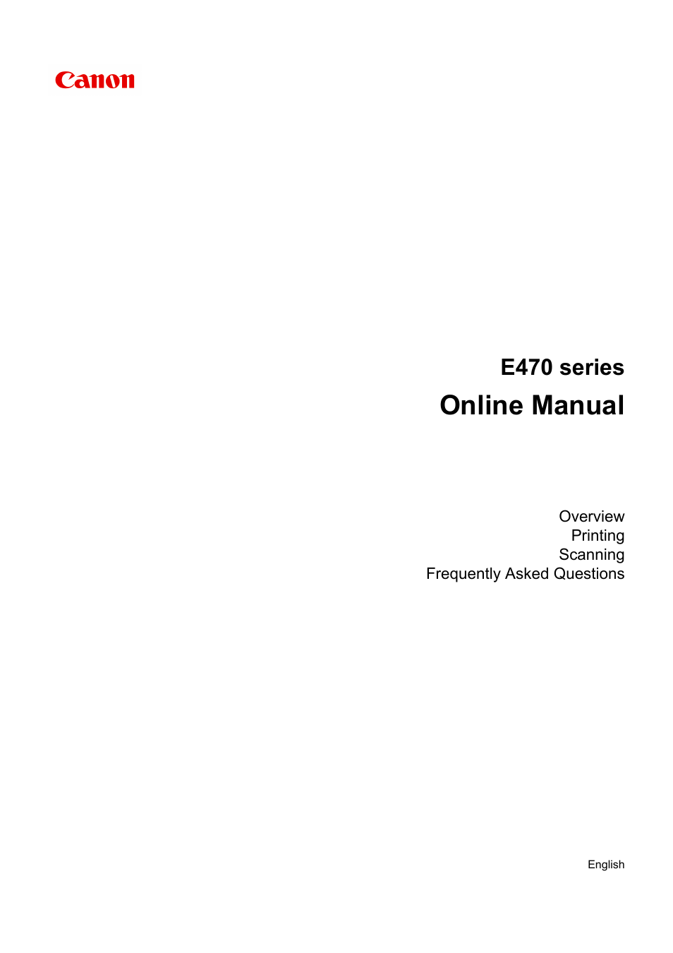 Canon PIXMA E474 User Manual | 350 pages
