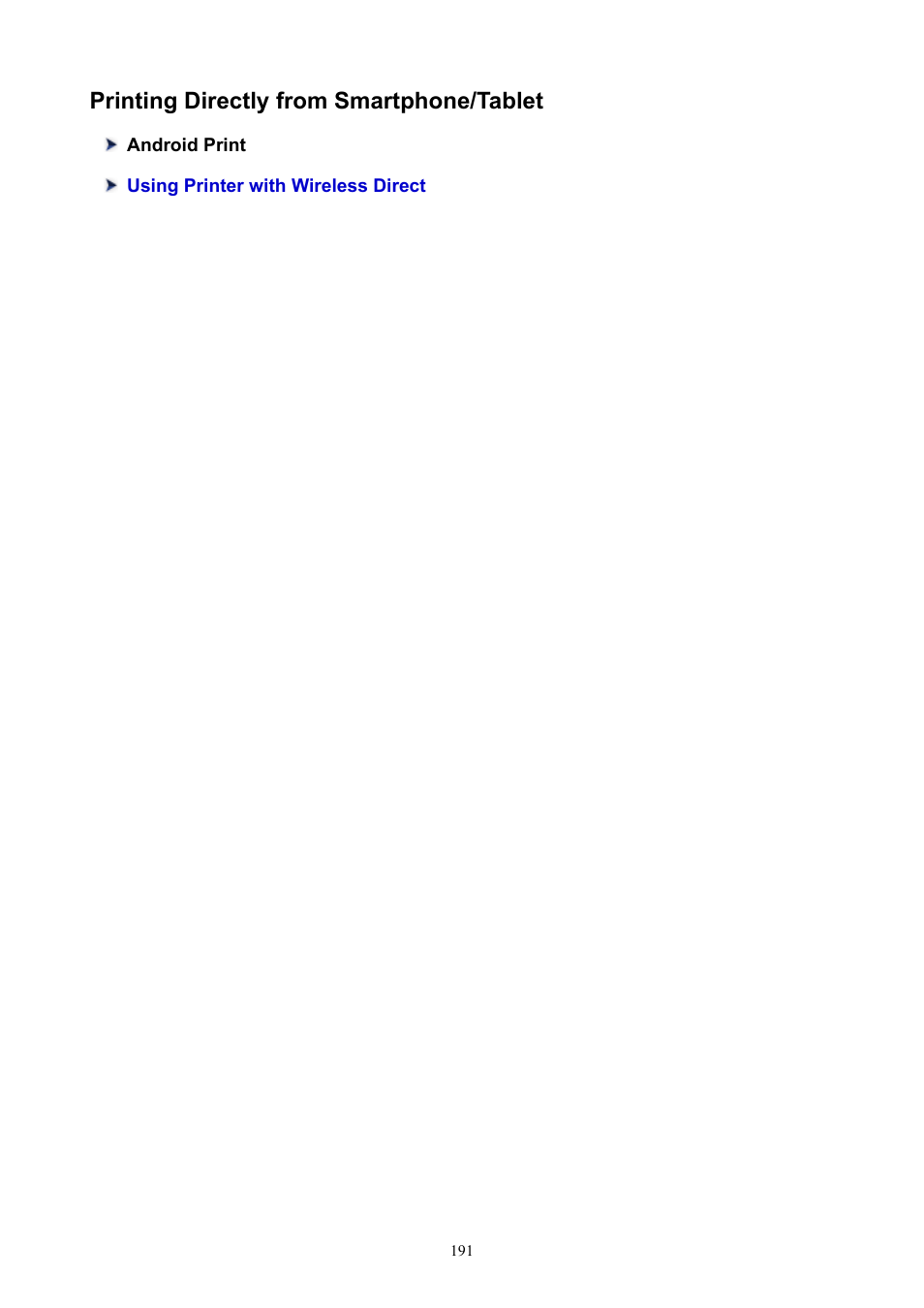 Printing directly from smartphone/tablet | Canon PIXMA E474 User Manual | Page 191 / 350
