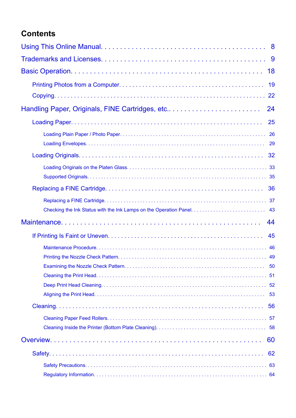 Canon PIXMA E474 User Manual | Page 2 / 350