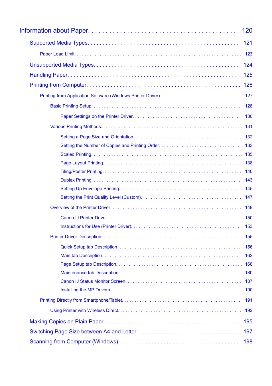 Information about paper | Canon PIXMA E474 User Manual | Page 4 / 350