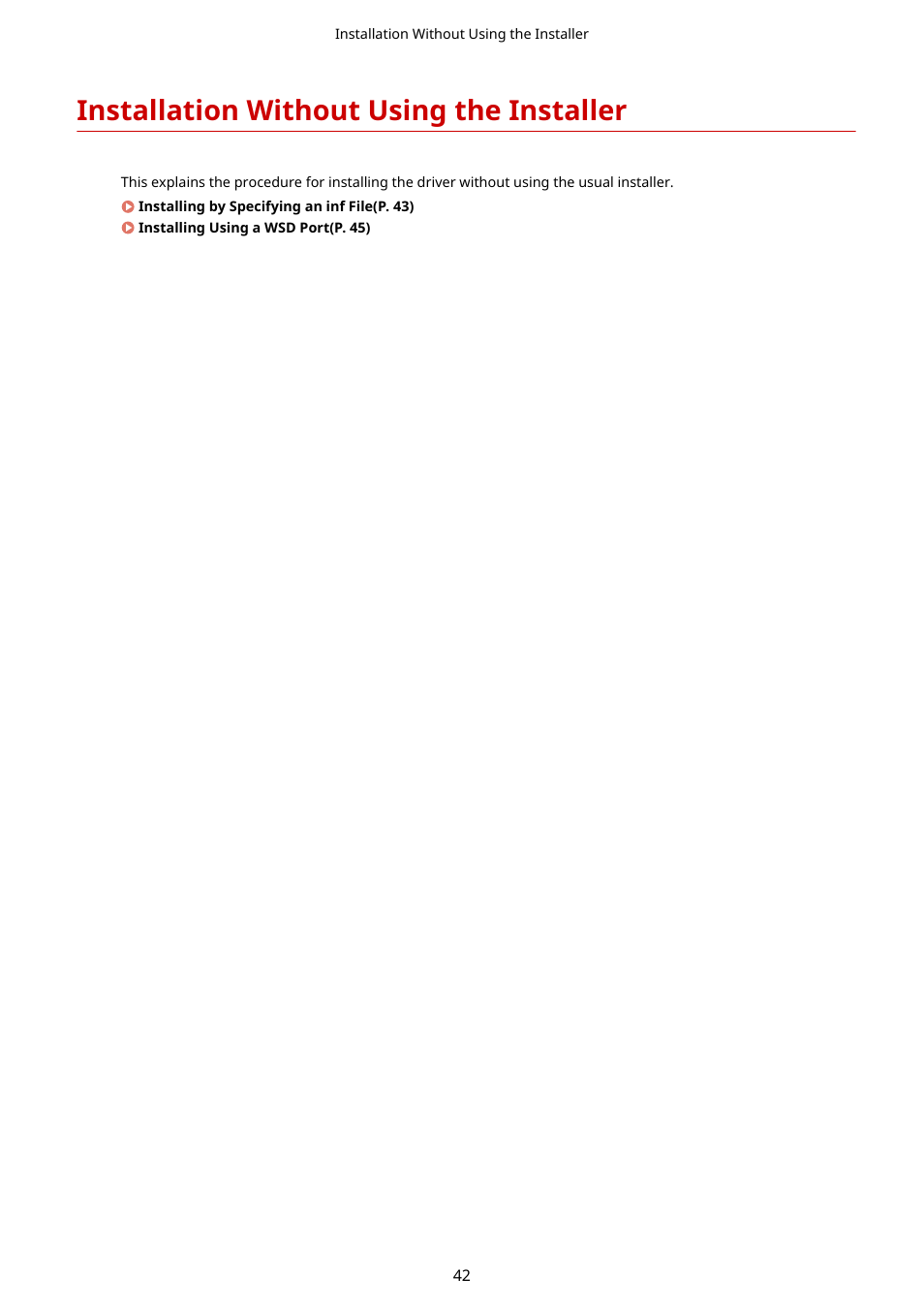 Installation without using the installer | Canon i-SENSYS MF244dw User Manual | Page 44 / 60