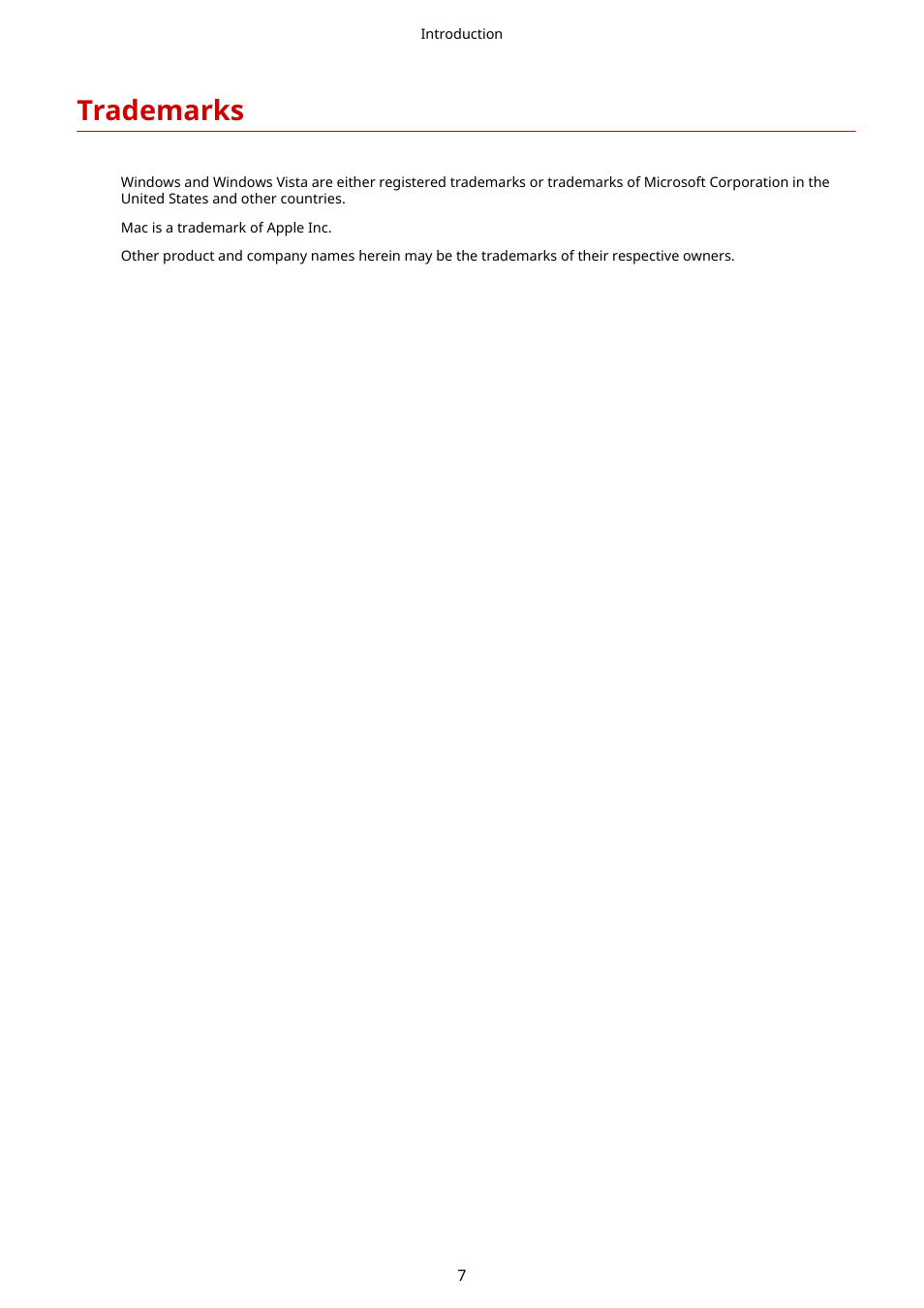 Trademarks, Trademarks(p. 7) | Canon i-SENSYS MF244dw User Manual | Page 9 / 60