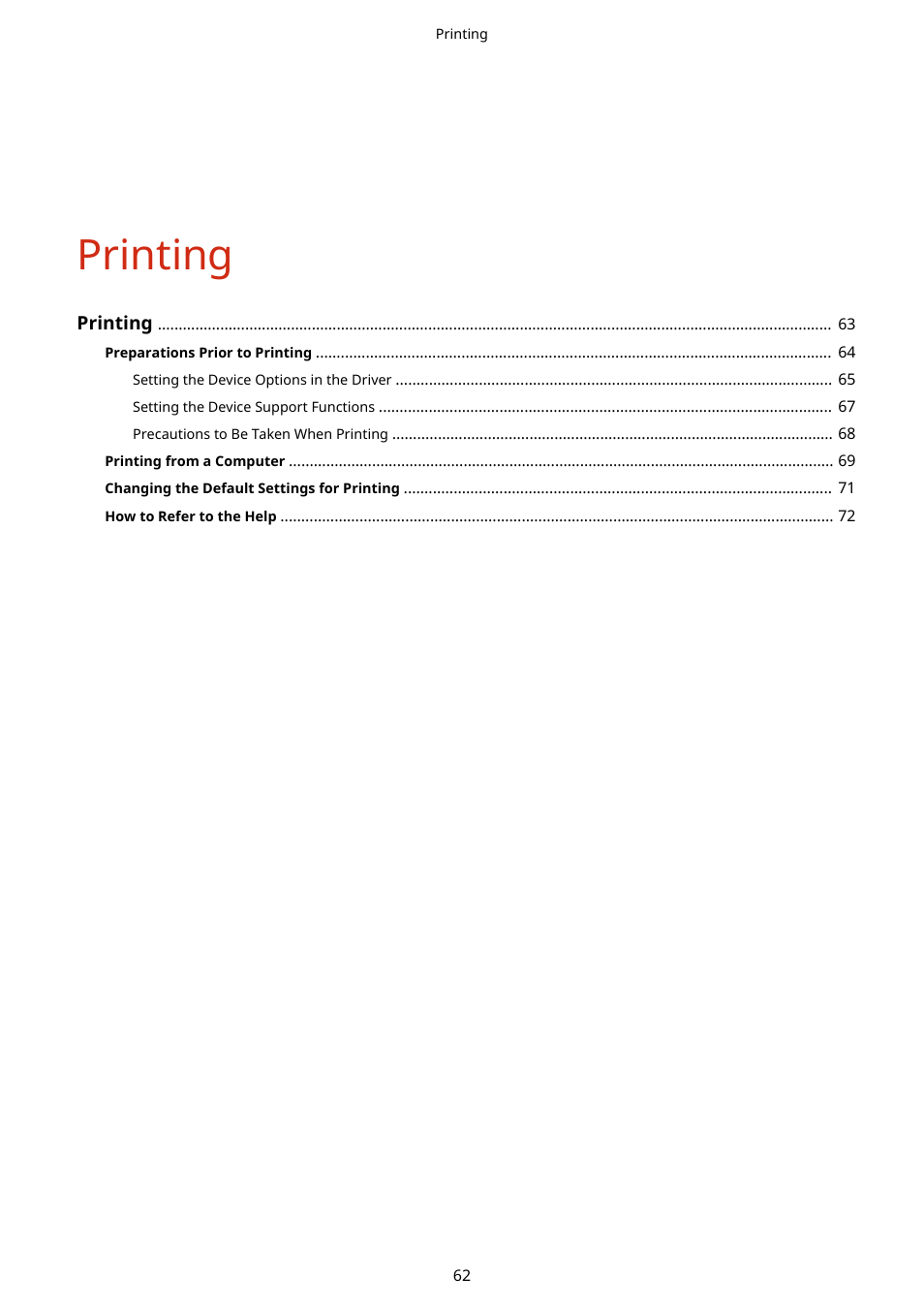 Printing | Canon i-SENSYS MF244dw User Manual | Page 65 / 85