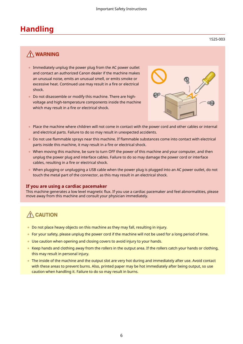 Handling | Canon i-SENSYS MF244dw User Manual | Page 12 / 477
