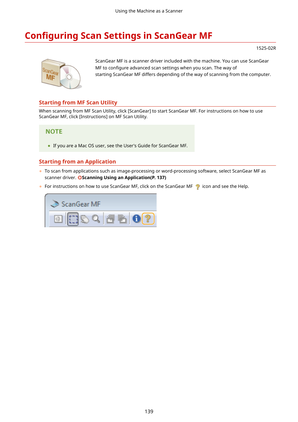 Configuring scan settings in scangear mf | Canon i-SENSYS MF244dw User Manual | Page 145 / 477