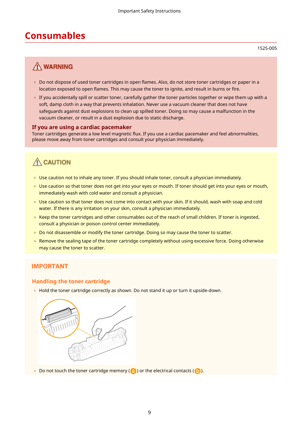 Consumables | Canon i-SENSYS MF244dw User Manual | Page 15 / 477